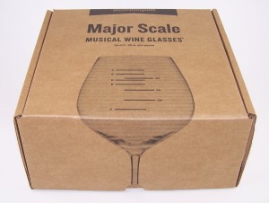 Major Scale Musical Wine Glasses - Set of 2