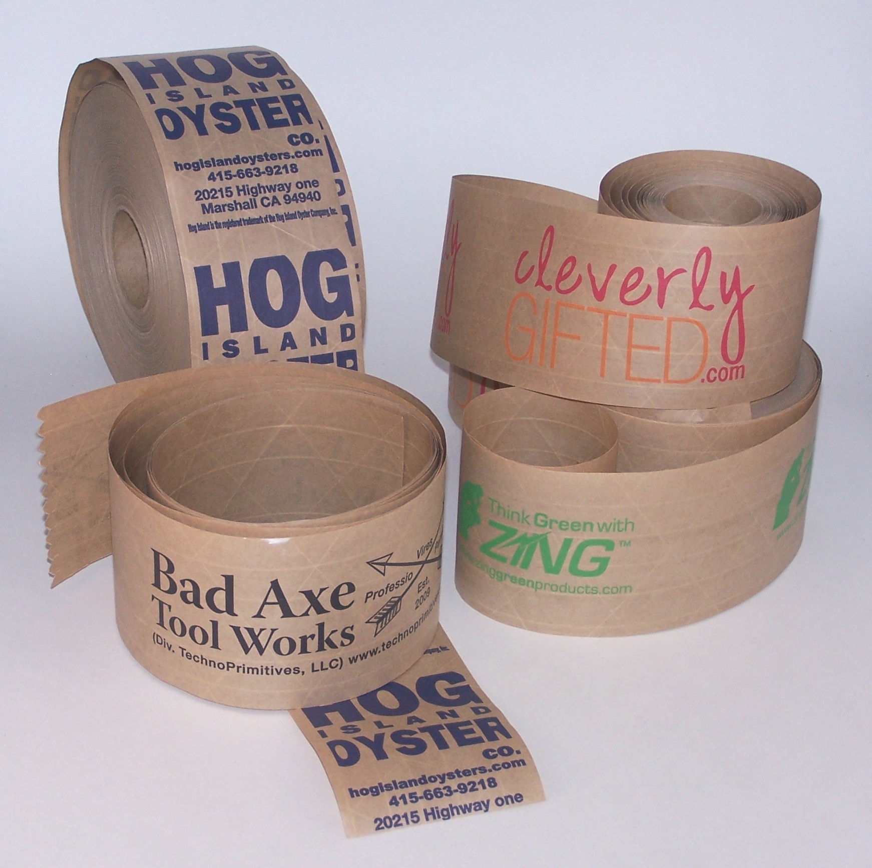 Custom Kraft Packaging Tapes - Water-Activated Tapes
